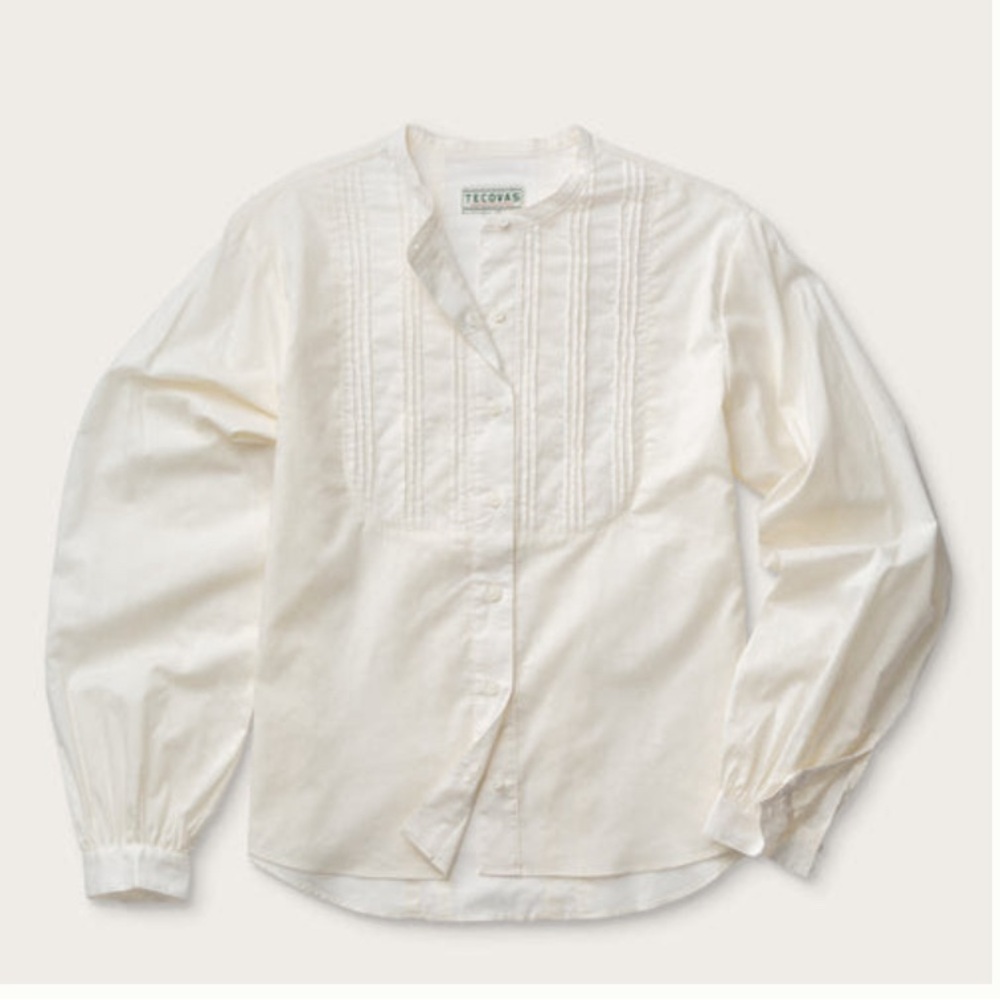 Tecovas Women's Solid Button Down - Bone / M